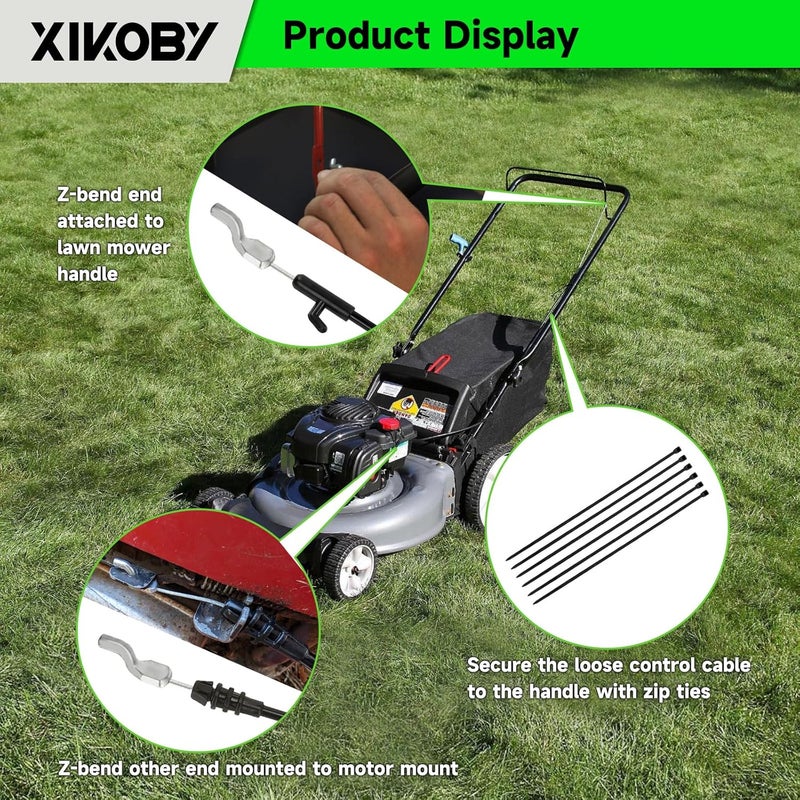 XIKOBY 946-04661A Control Cable Compatible with Troy Bilt TB110 TB230 Craftsman MTD Yard Machine 21 Inch Self Propelled Gas Push Lawn Mower, 746-04661A Throttle Cable Lawnmower Replacement Parts - Image 4